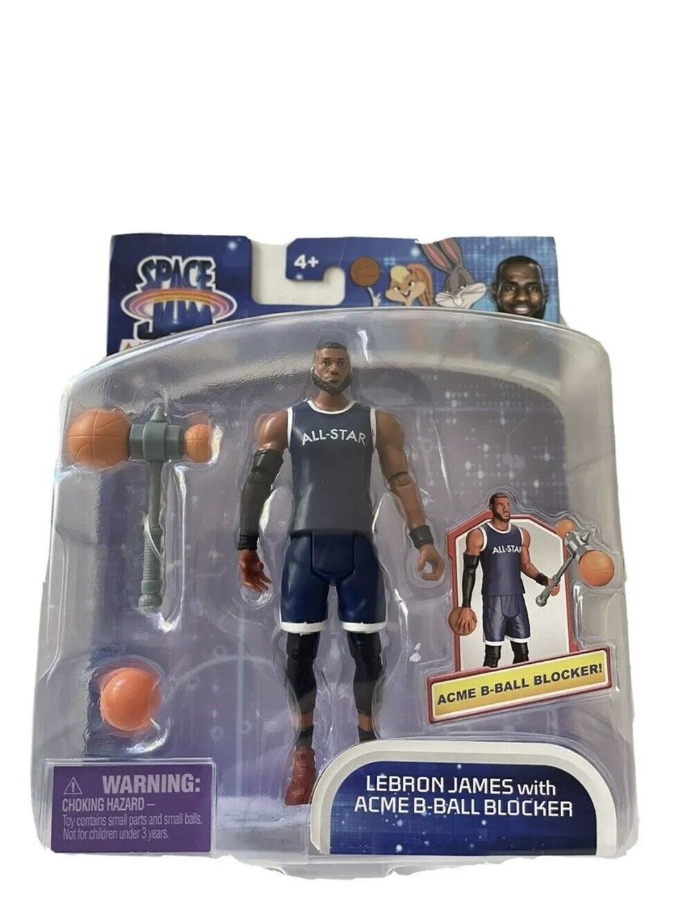 New Lebron James Space Jam A New Legacy 5 Inch With Acme B Ball Blocker
